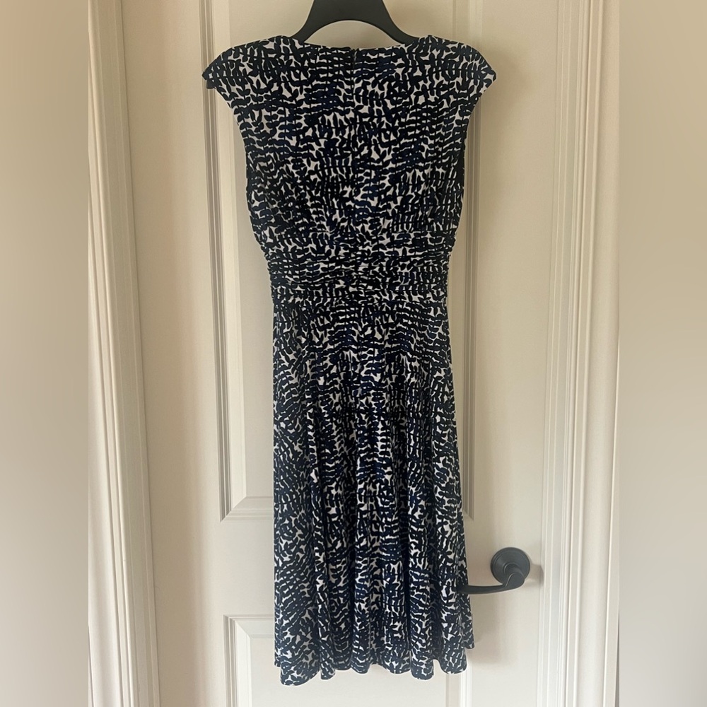 Jones New York Blue & White Dress